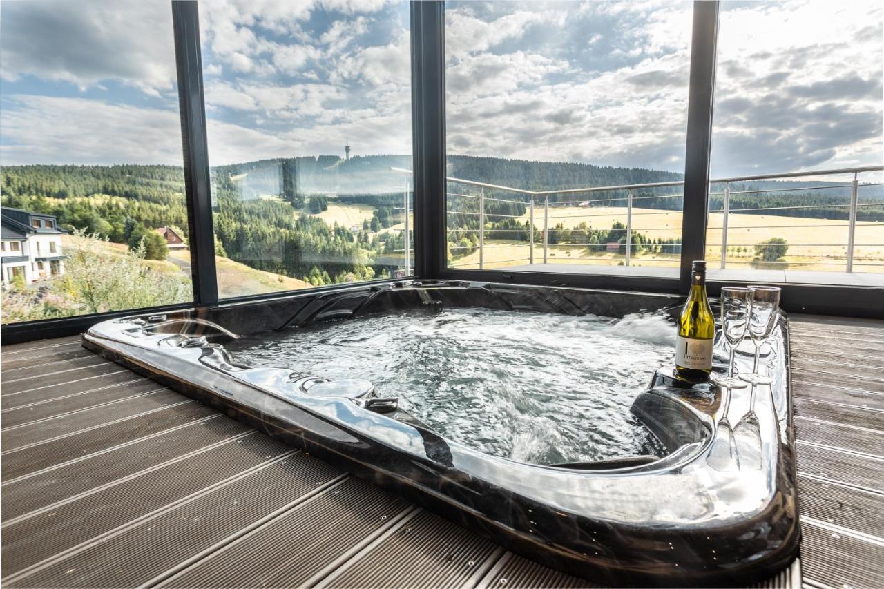 Wellness Villa Klinovec Views Loučná pod Klínovcem Kültér fotó
